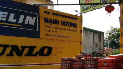 Quảng Bình: Đại lí lốp - DNTN TM MẠNH HƯƠNG